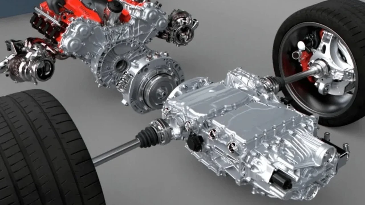 Motor del Ferrari SF90. Image Credit: YASA.